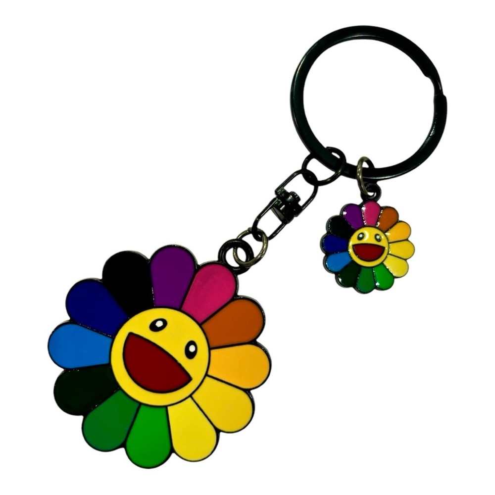 Colorful Flower Keychain